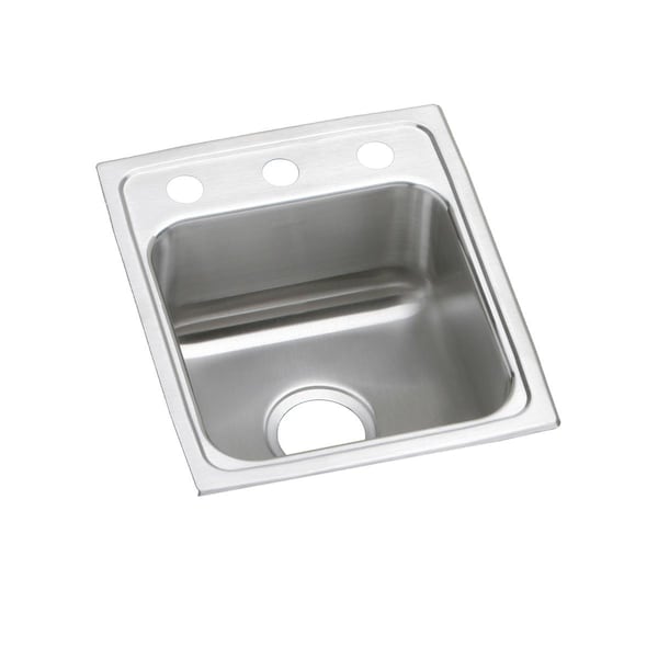 Lustertone Stainless Steel 13 X 16 X 4 Single Bowl Top Mount Ada Sink